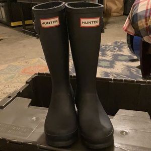 Hunter girls rain boots US size 3G/2B